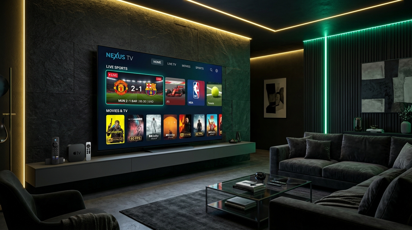 Interface IPTV PRIME 4K sur Smart TV OLED et Firestick